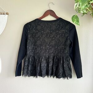 Anthropologie Knitted & Knotted Button Front Sweater